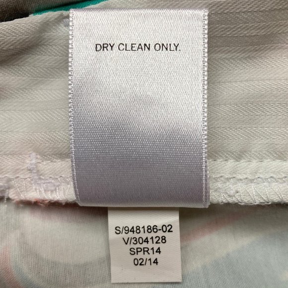 Banana Republic Capri Pants Women Size 2 Summer Cropped Bright Colorful Floral - Picture 11 of 12